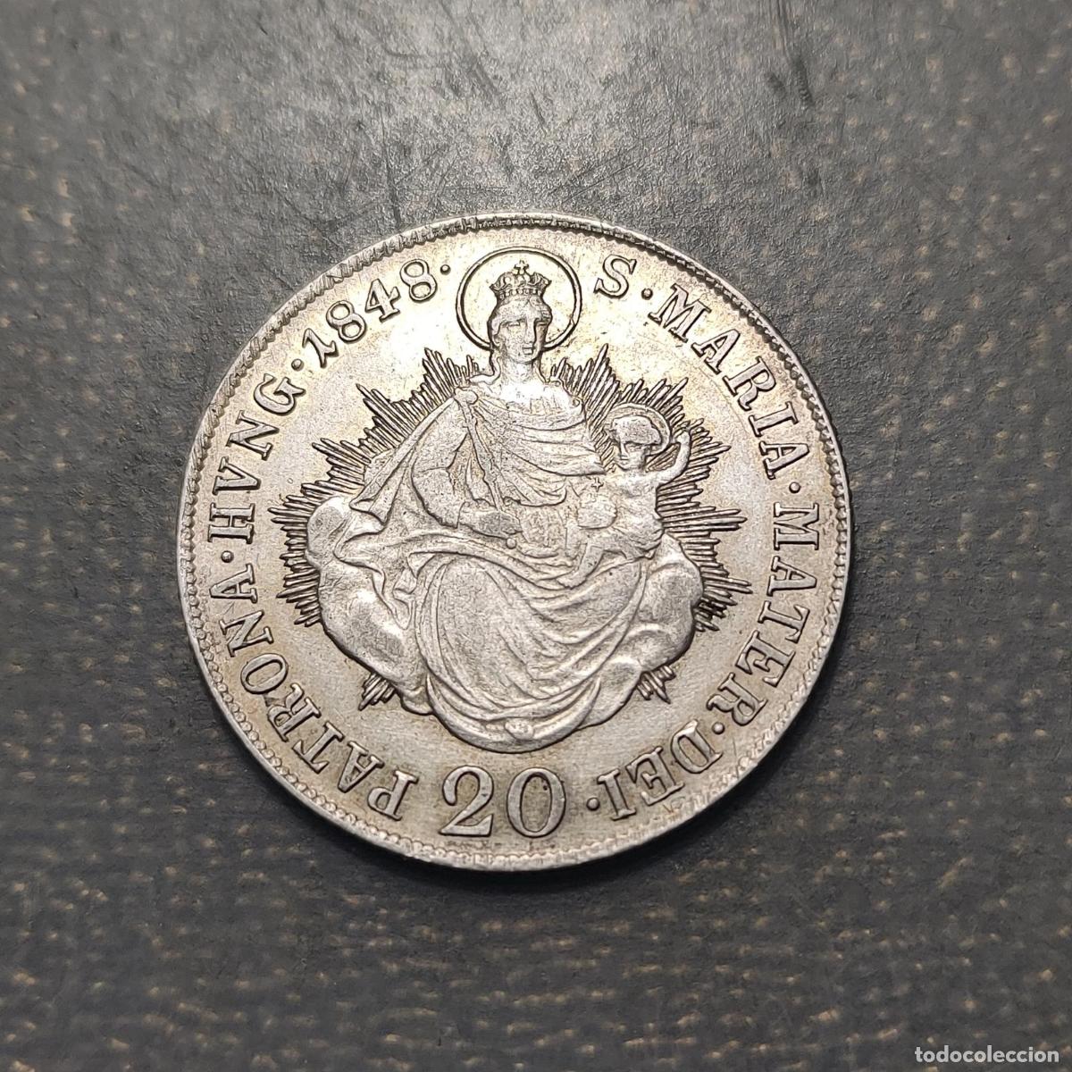 Monedas antiguas de Europa: HUNGRIA HUNGARY FERDINAND I 20 KRAJCZAR 1848 B KREMNITZ EBC