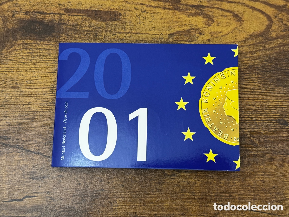 Monedas antiguas de Europa: Set sin circular 2001 de la Royal Dutch Mint. Paises Bajos