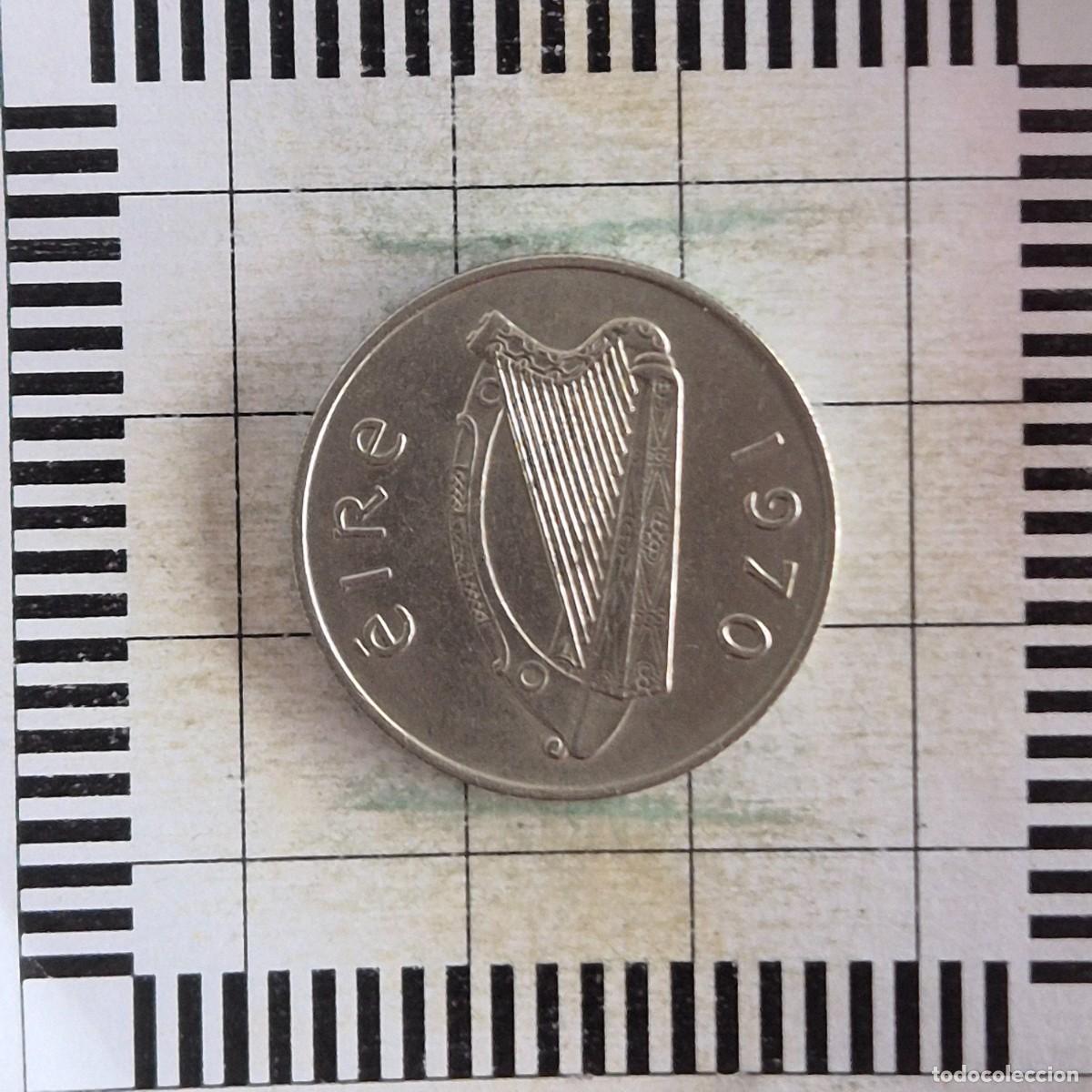 Monedas antiguas de Europa: 5 PENIQUES, IRLANDA. 1970. (KM#22).