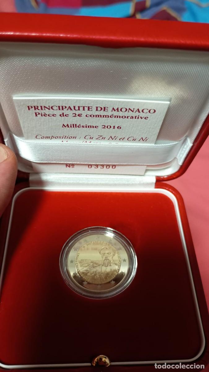 Monedas antiguas de Europa: M&oacute;naco 2 euros &euro; 2016 proof Fundaci&oacute;n Montecarlo por Carlos III