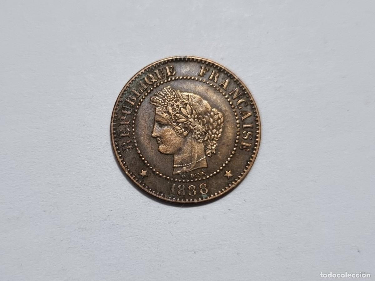 Monedas antiguas de Europa: Moneda III Republica Francesa Francia 2 Centimos 1888-A Coleccionista