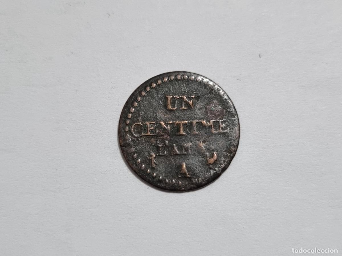 Monedas antiguas de Europa: Moneda I Republica Francesa Francia 1 Centimo 1797 Lan&acute;6 Cobre Coleccionista