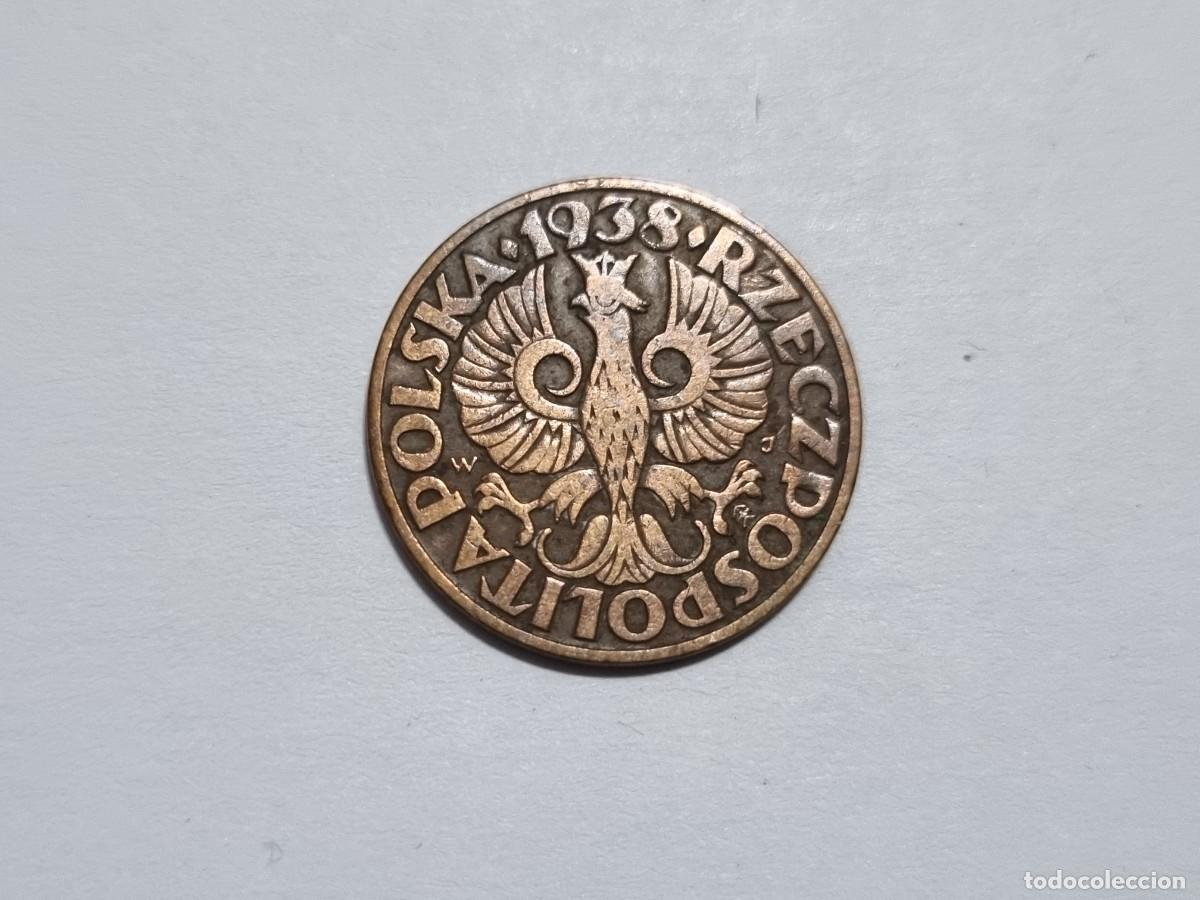 Monedas antiguas de Europa: Moneda Polaca Polonia 5 Groszy 1938-W Coleccionista Coleccionar