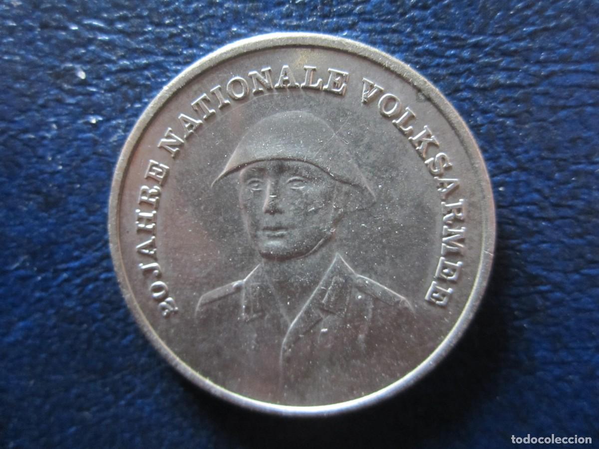 Monedas antiguas de Europa: Alemania Oriental RDA DDR 10 Marcos 1976 20 Aniversario del Ej&eacute;rcito Nacional Popular