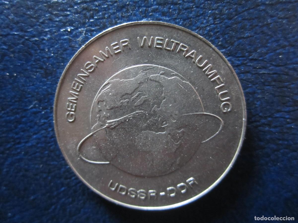 Monedas antiguas de Europa: Alemania Oriental RDA DDR 10 Marcos 1978 Vuelo espacial URSS - RDA