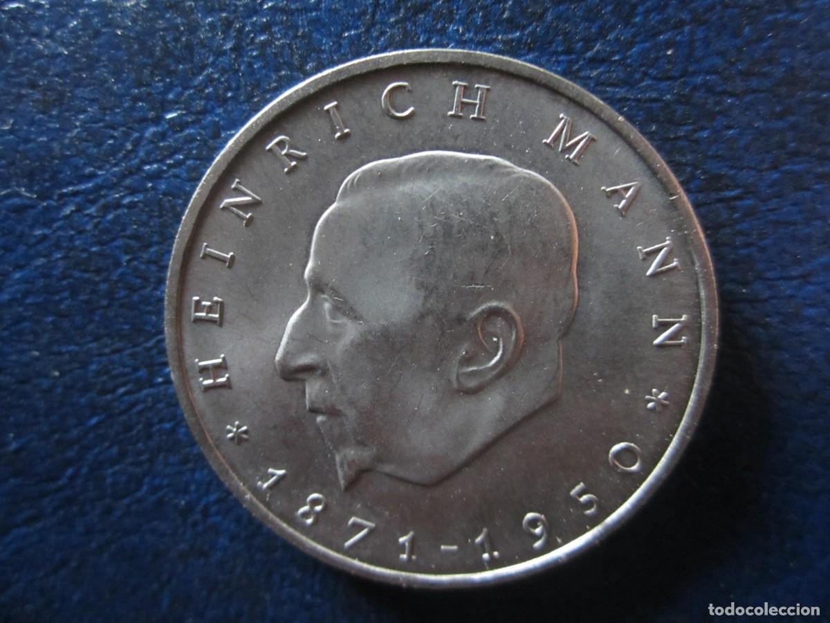 Monedas antiguas de Europa: Alemania Oriental RDA DDR 20 Marcos 1971 Heinrich Mann