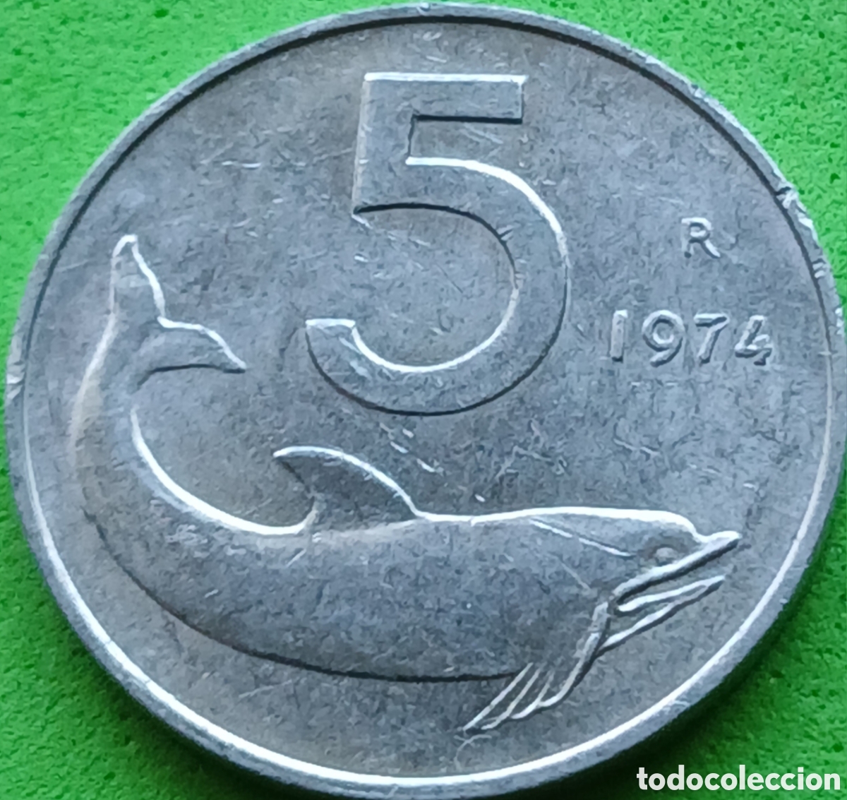 Monedas antiguas de Europa: Italia 5 liras 1974 km#92