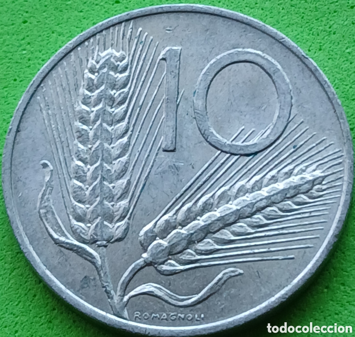 Monedas antiguas de Europa: Italia 10 liras 1955 km#93
