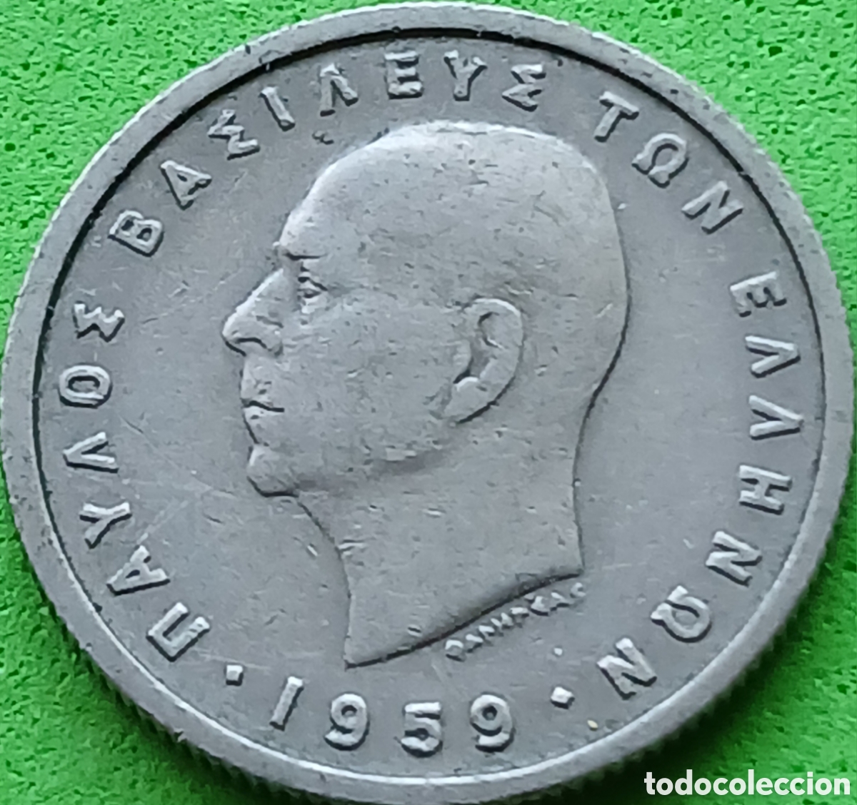 Monedas antiguas de Europa: Grecia 50 lepta 1959 km#80