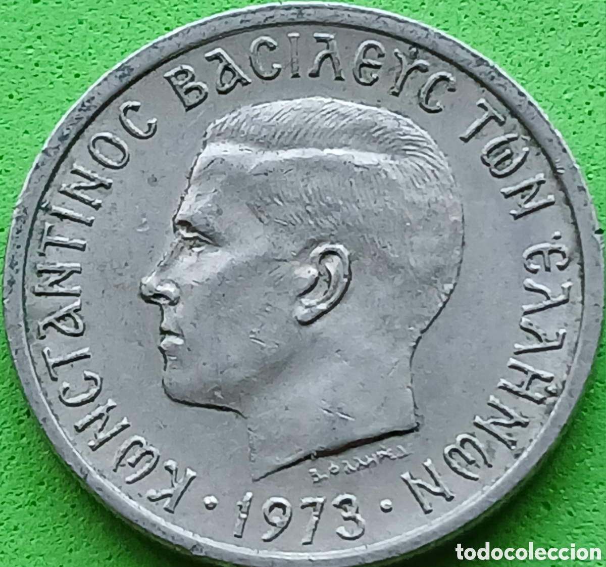 Monedas antiguas de Europa: Grecia 2 dracmas 1973 km#99
