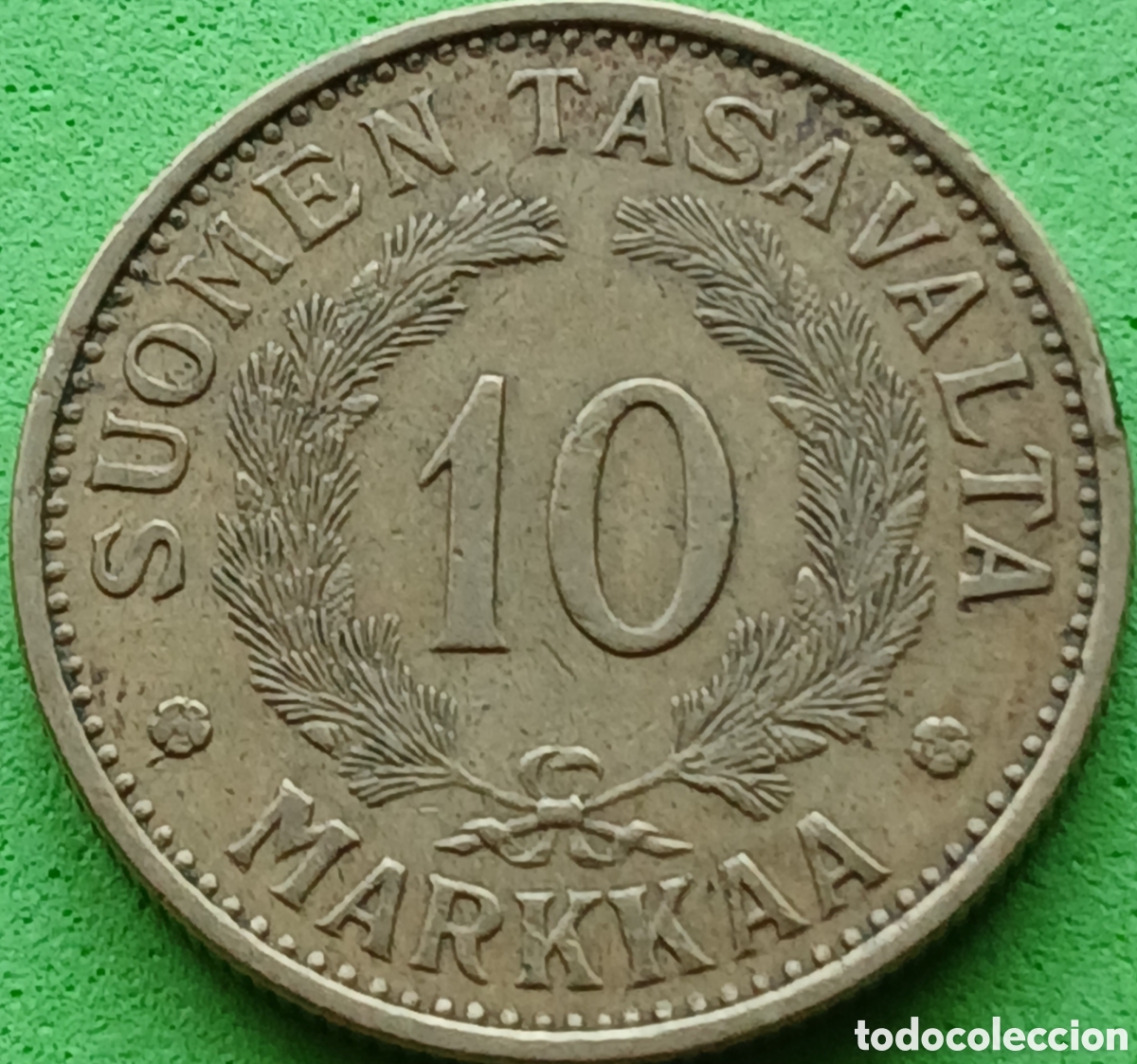 Monedas antiguas de Europa: Finlandia 10 marcos 1939 km#32A ESCASA!