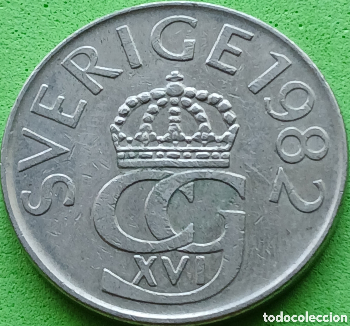 Monedas antiguas de Europa: Suecia 5 coronas 1982 km#853
