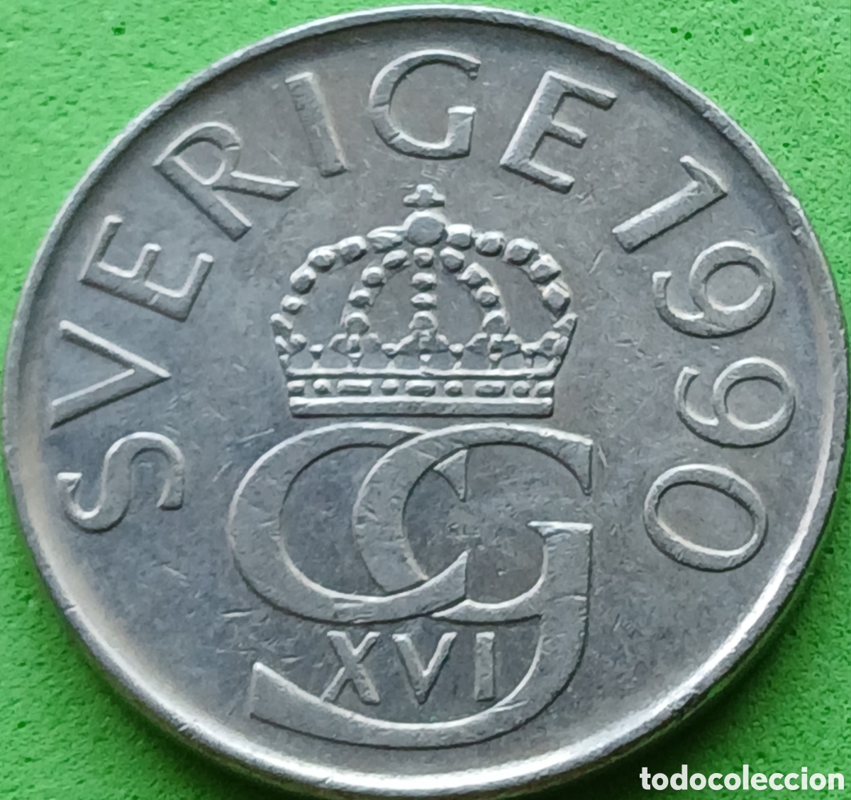 Monedas antiguas de Europa: Suecia 5 coronas 1990 km#853