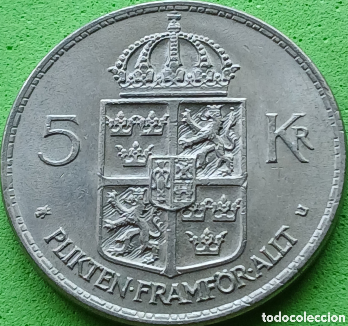 Monedas antiguas de Europa: Suecia 5 coronas 1972 km#846