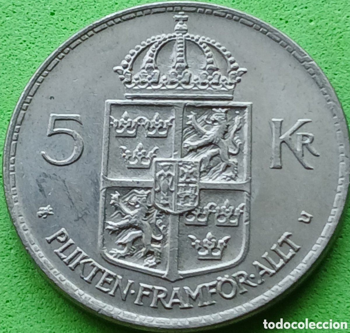 Monedas antiguas de Europa: Suecia 5 coronas 1972 km#846