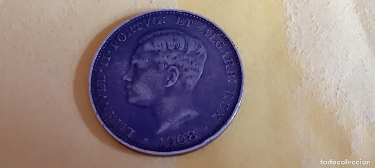 Old Coins of Europe: PORTUGAL 500 REIS 1908, PLATA, PATINA