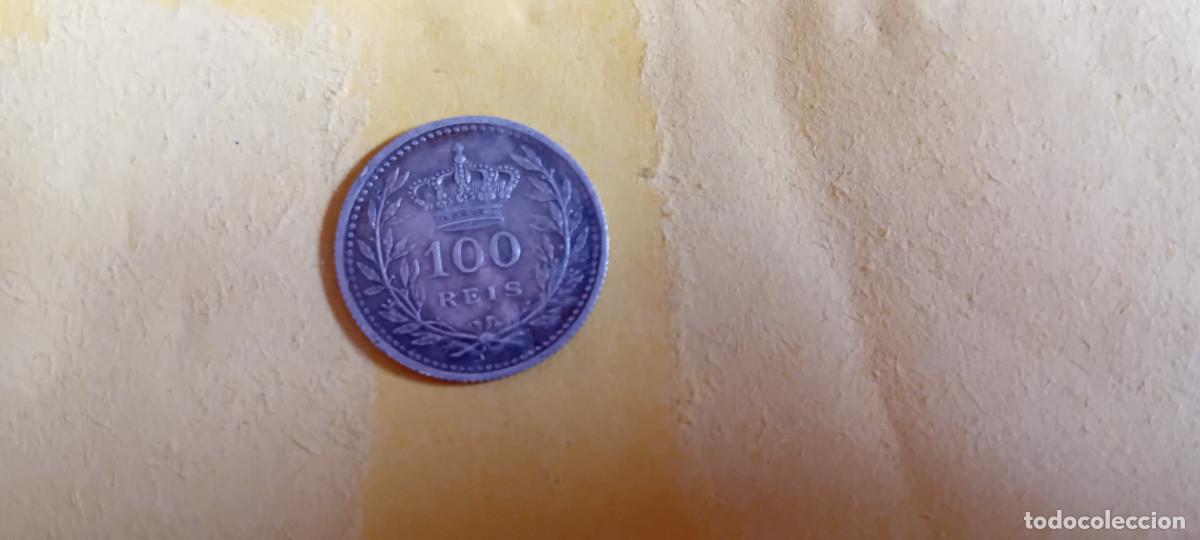 Monedas antiguas de Europa: PORTUGAL 100 REIS 1910, PLATA