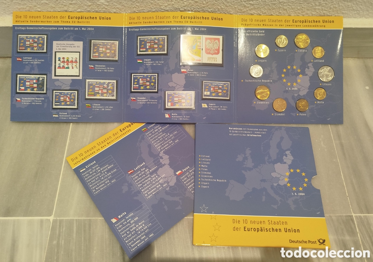 Monedas antiguas de Europa: Bl&iacute;ster Monedas Uni&oacute;n Europea 2004