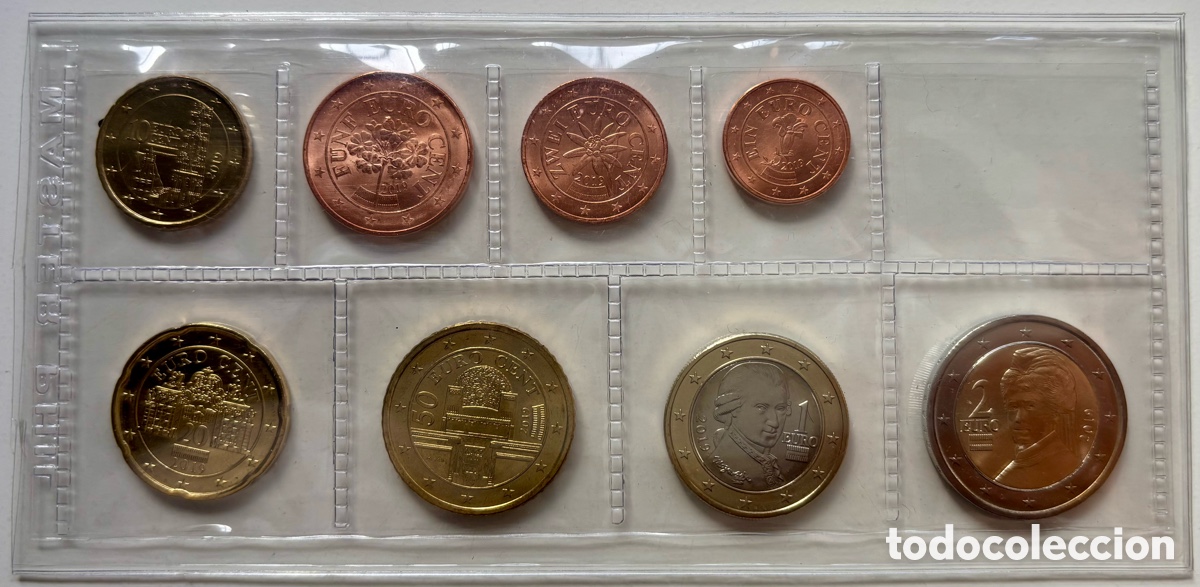 Monedas antiguas de Europa: Set Euros AUSTRIA 2019 SC. 8 Valores Serie Euro &euro;