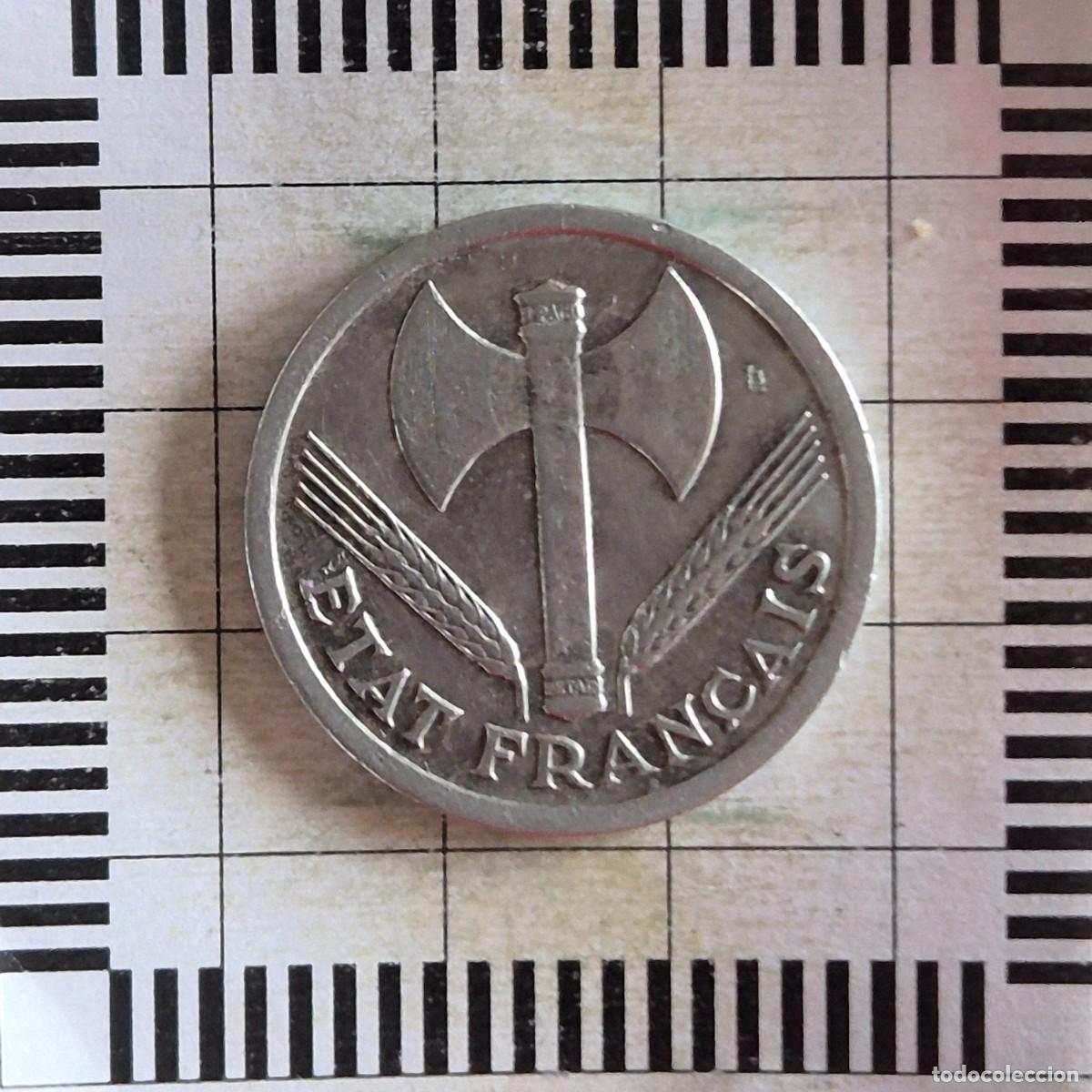 Monedas antiguas de Europa: 2 FRANCOS, FRANCIA. 1944. (KM#904.1).
