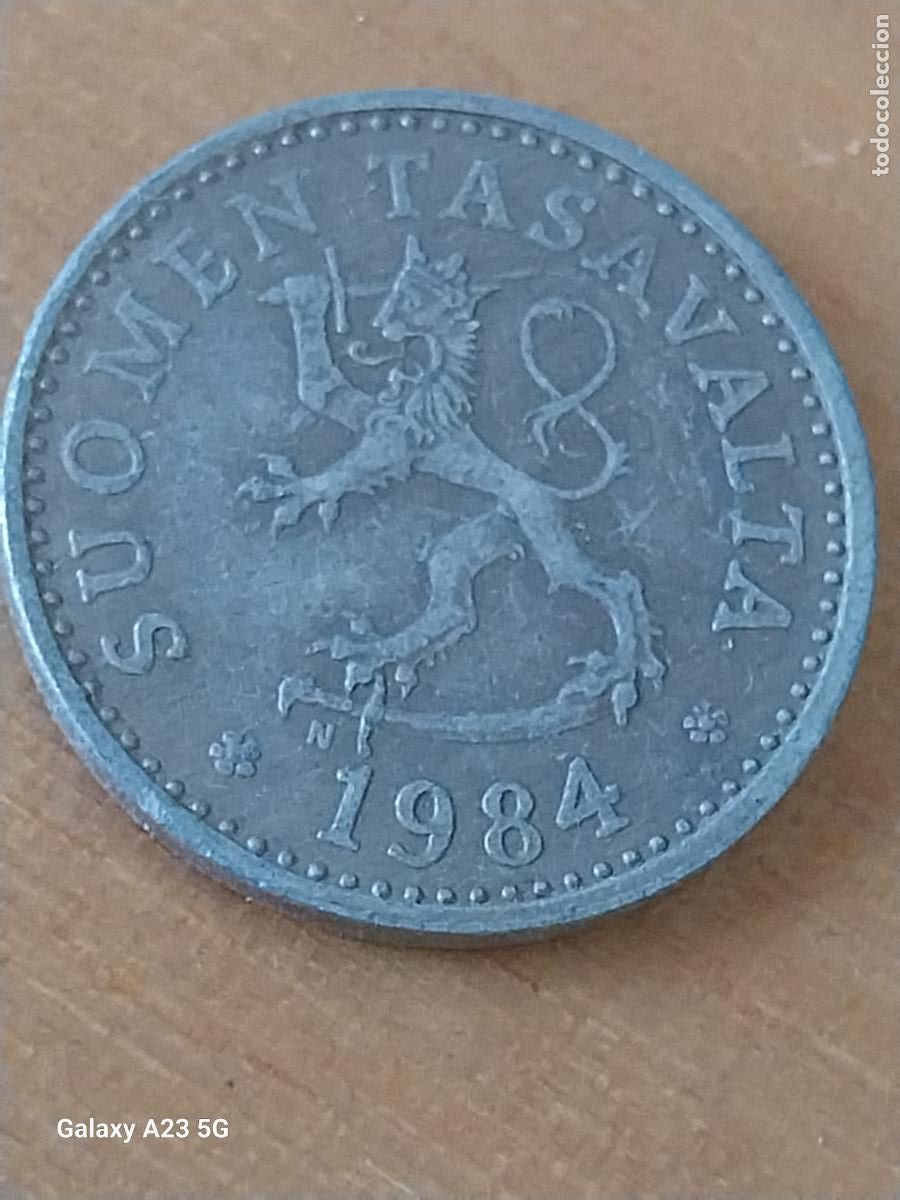 Monedas antiguas de Europa: SUOMEN TASAVALTA 1984 10 PENNIA FINLANDIA MONEDA CIRCULADA ORIGINAL