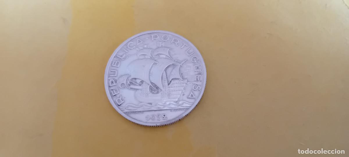 Monedas antiguas de Europa: PORTUGAL 10 ESCUDOS 1932, PLATA