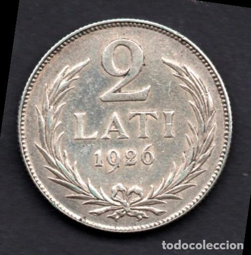 Monedas antiguas de Europa: LETONIA - 2 LATIS de PLATA - 1926 - Foto 2
