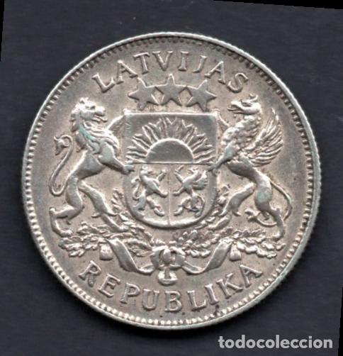 Monedas antiguas de Europa: LETONIA - 2 LATIS de PLATA - 1926