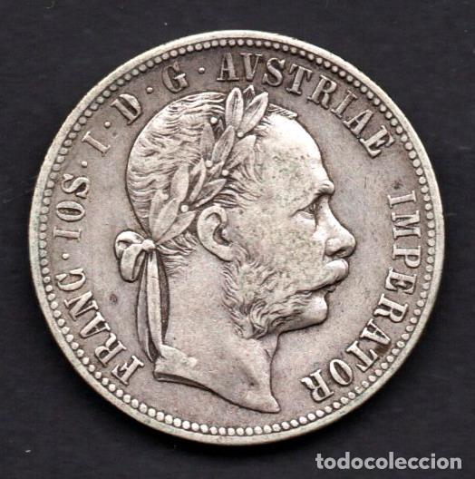Monedas antiguas de Europa: AUSTRIA - 1 FLORIN de PLATA - 1879