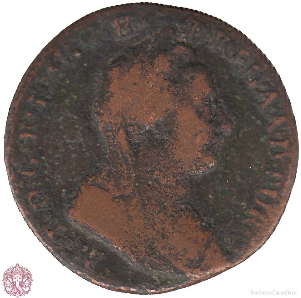 Monedas antiguas de Europa: PAISES BAJOS AUSTR&Iacute;ACOS 1 Liard 1777 Maria Theresia Ceca &Auml;ngel (Bruselas) KM#28