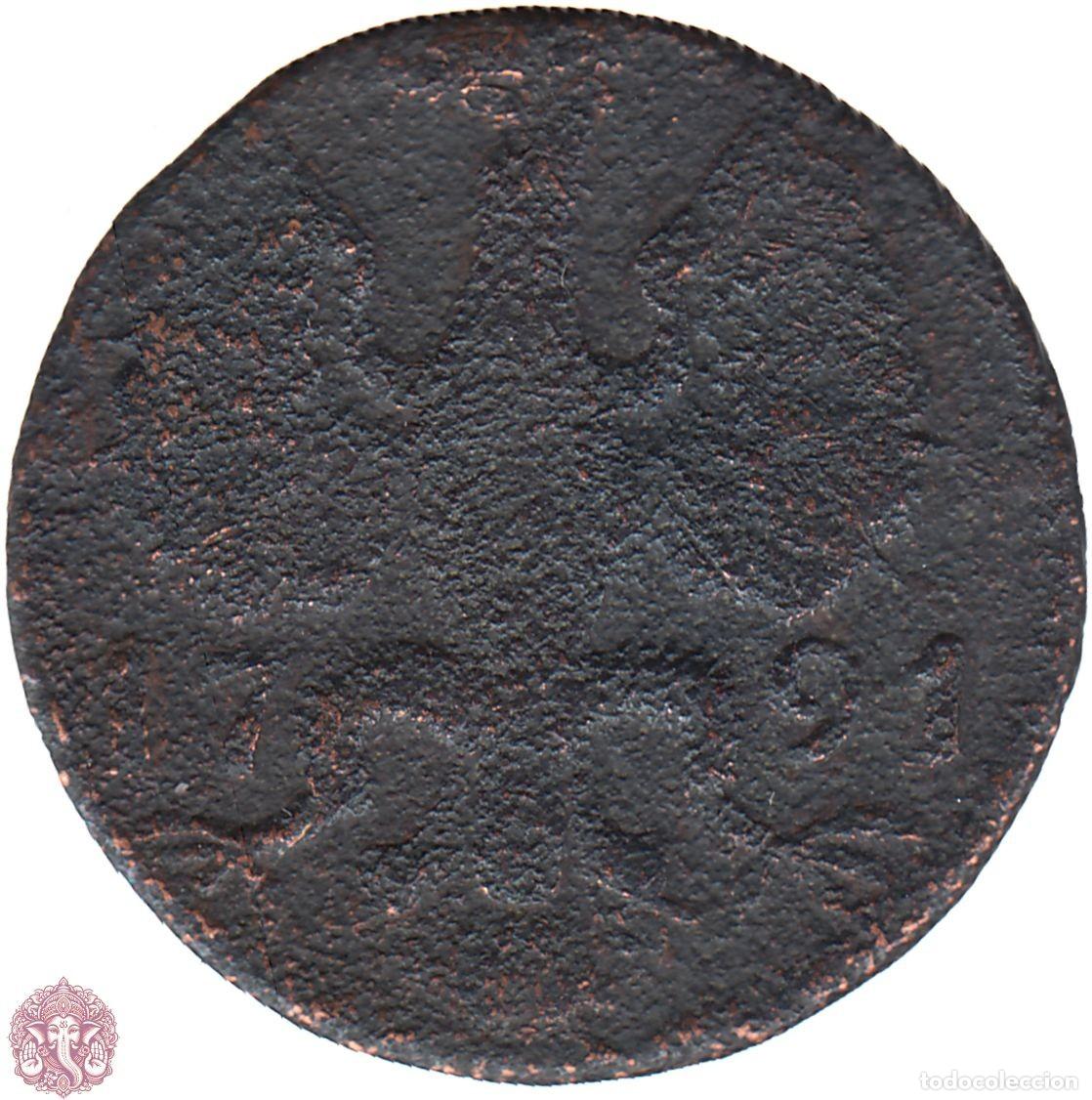 Alte M&uuml;nzen aus Europa: AQUISGR&Aacute;N (AACHEN) XII 12 Heller 1791 KM#51 CIUDAD LIBRE IMPERIAL DE