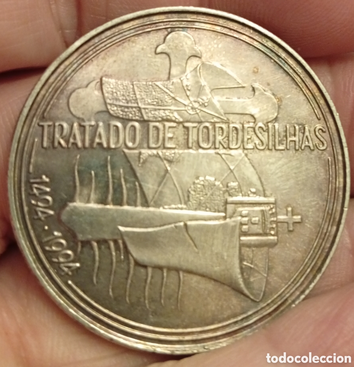 Monedas antiguas de Europa: Portugal moneda de plata de 1000 escudos