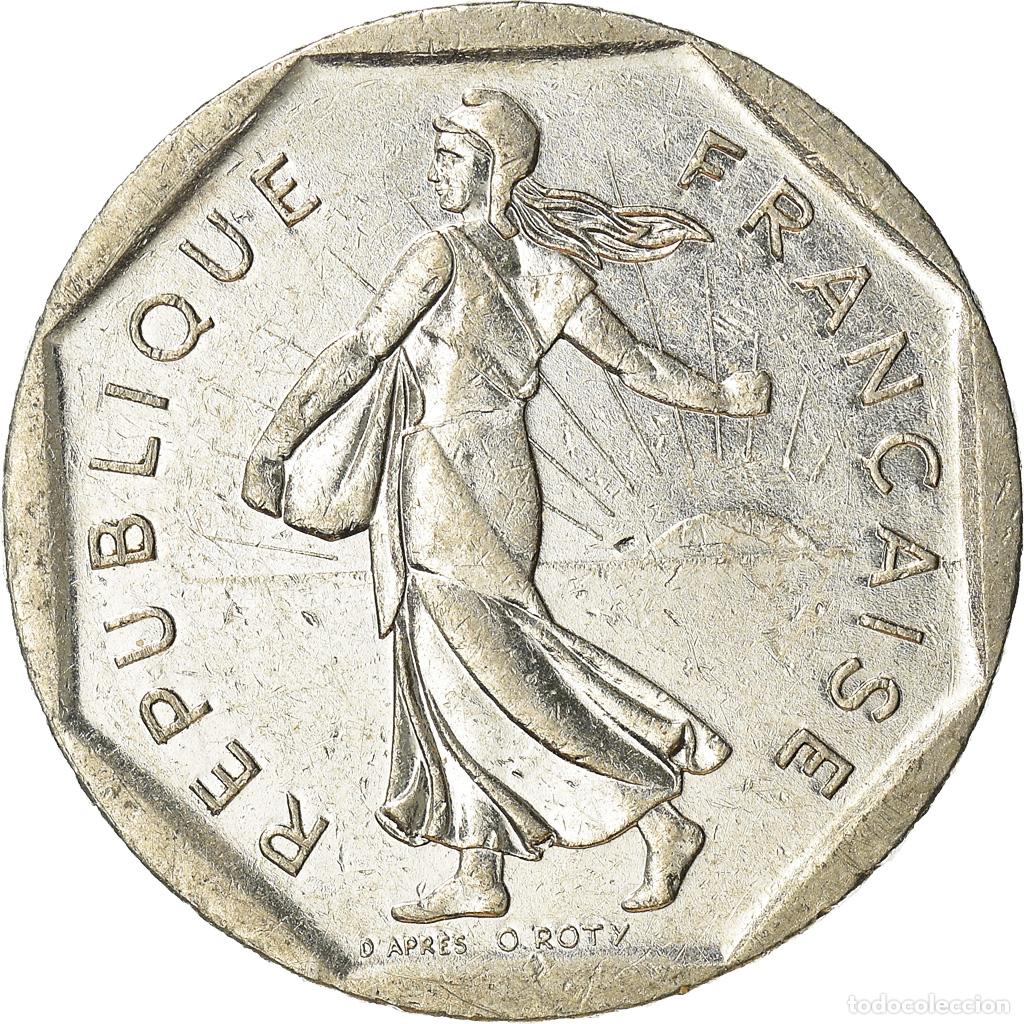 Monedas antiguas de Europa: [#962337] Moneda, Francia, 2 Francs, 1996