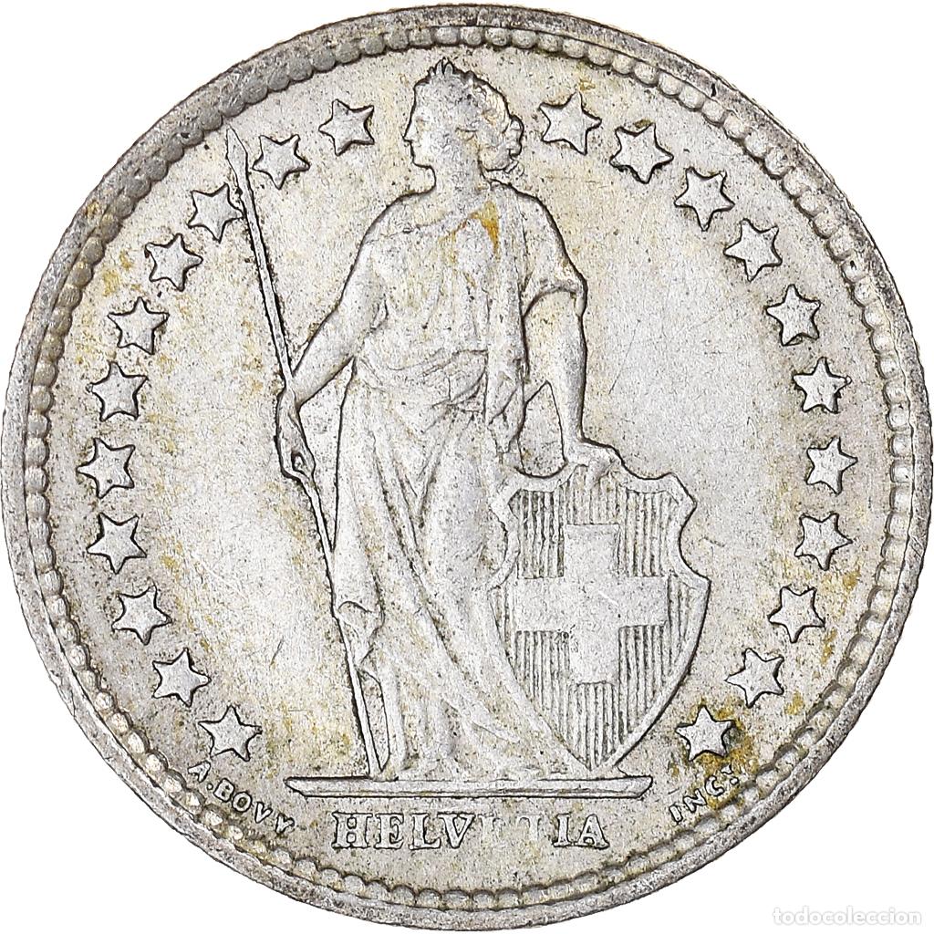 Monedas antiguas de Europa: [#1095193] Moneda, Suiza, 1/2 Franc, 1963