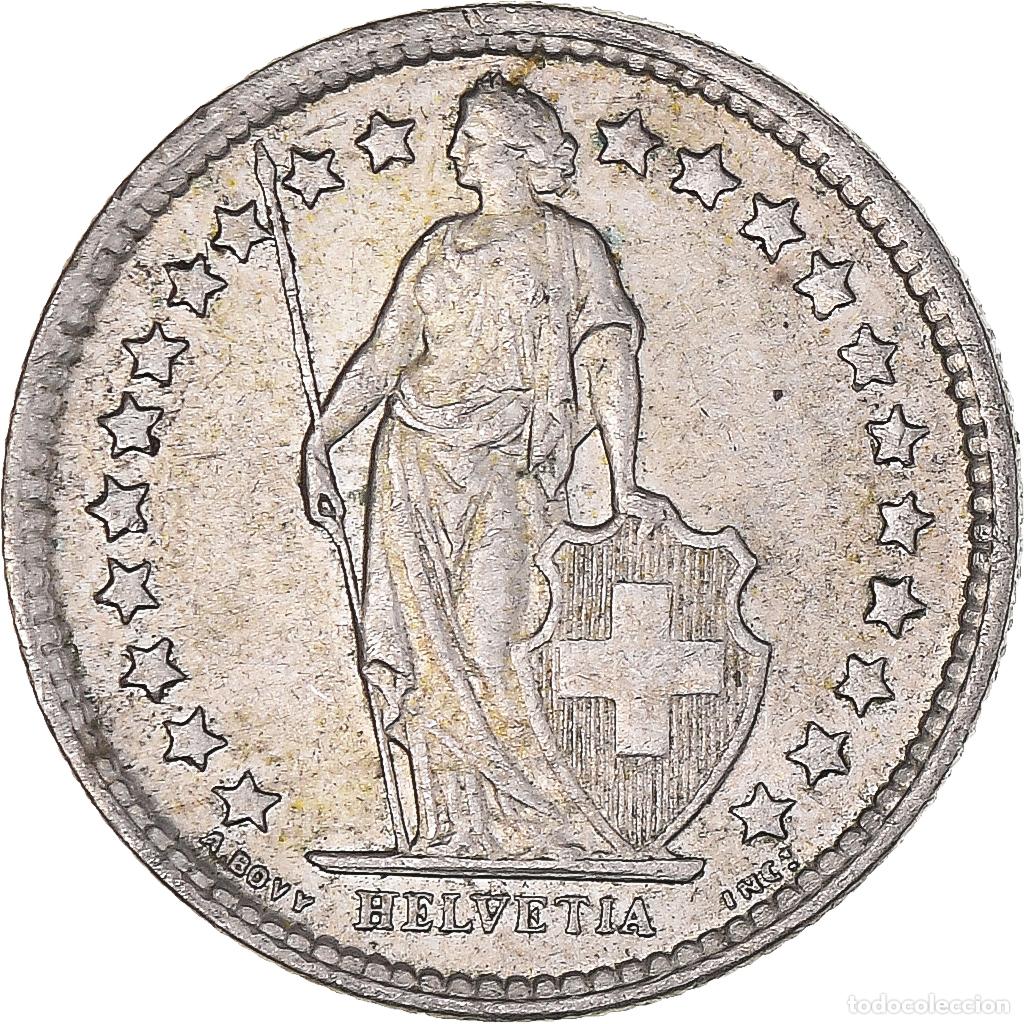 Monedas antiguas de Europa: [#1473098] Moneda, Suiza, 1/2 Franc, 1960