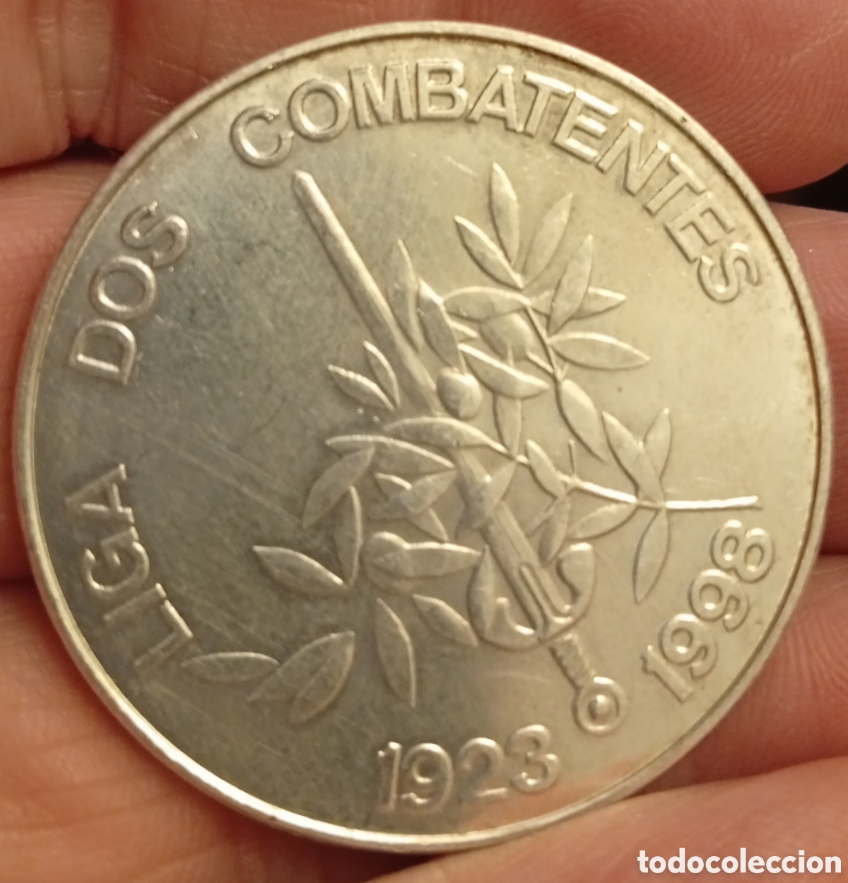 Monedas antiguas de Europa: Portugal moneda de plata de 1000 escudos