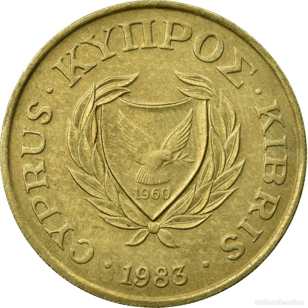 Monedas antiguas de Europa: [#684089] Moneda, Chipre, 20 Cents, 1983, MBC, N&iacute;quel - lat&oacute;n, KM:57.1
