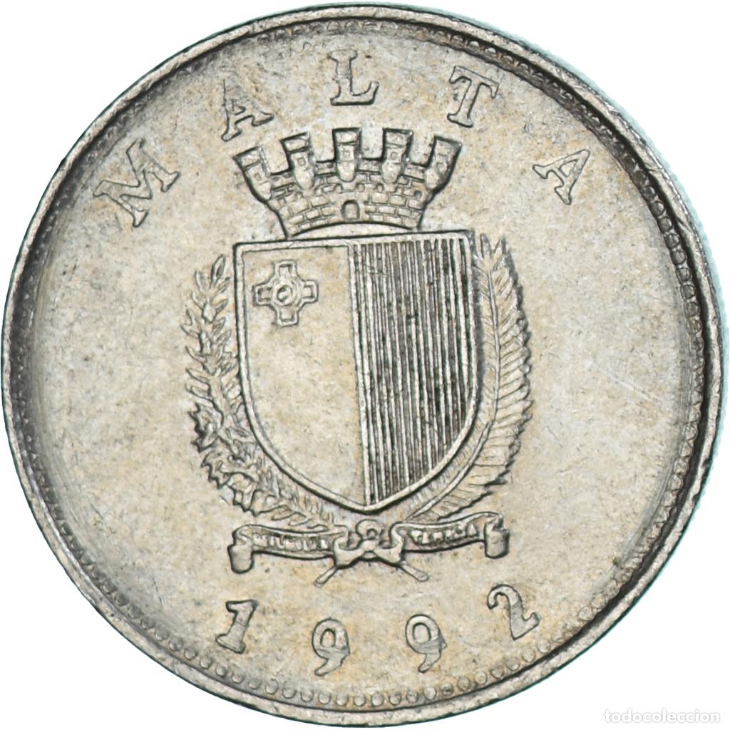 Monedas antiguas de Europa: [#1321915] Moneda, Malta, 10 Cents, 1992