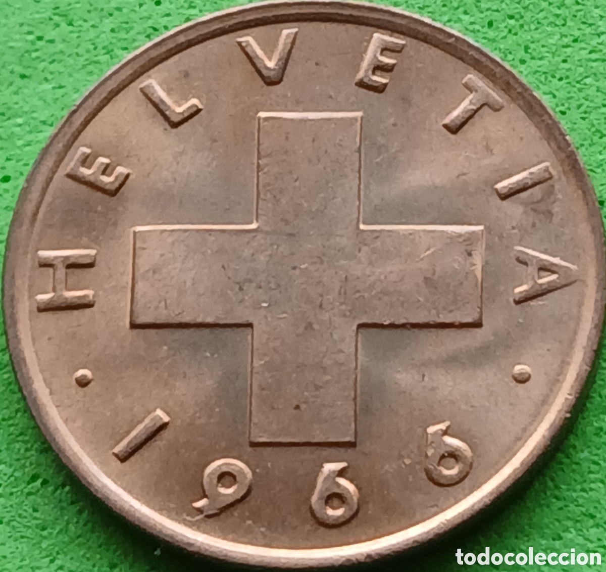 Monedas antiguas de Europa: Suiza 1 c&eacute;ntimo 1966 km#46