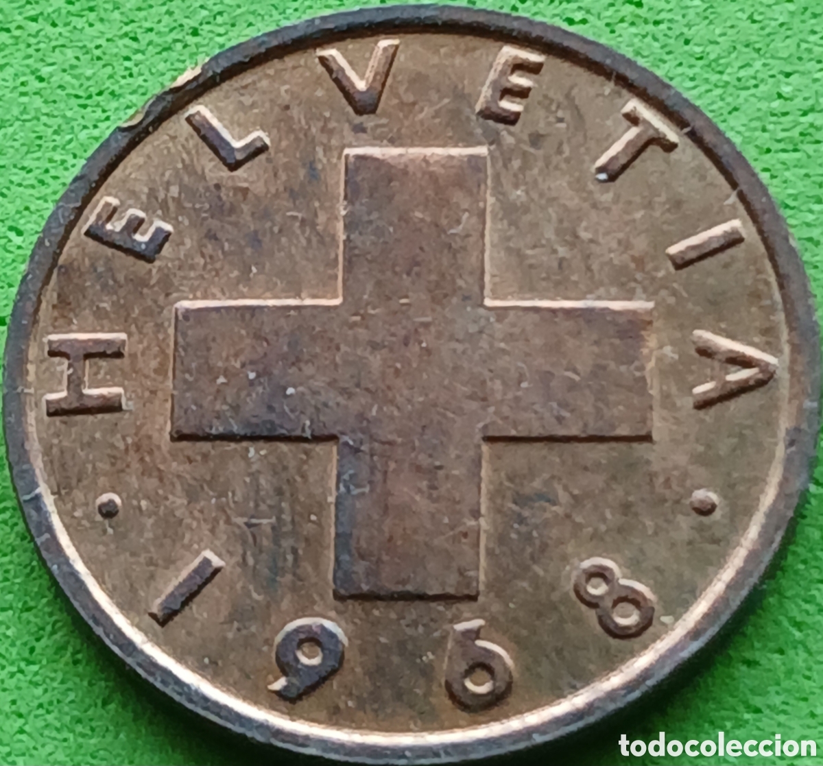 Monedas antiguas de Europa: Suiza 1 c&eacute;ntimo 1968 km#46
