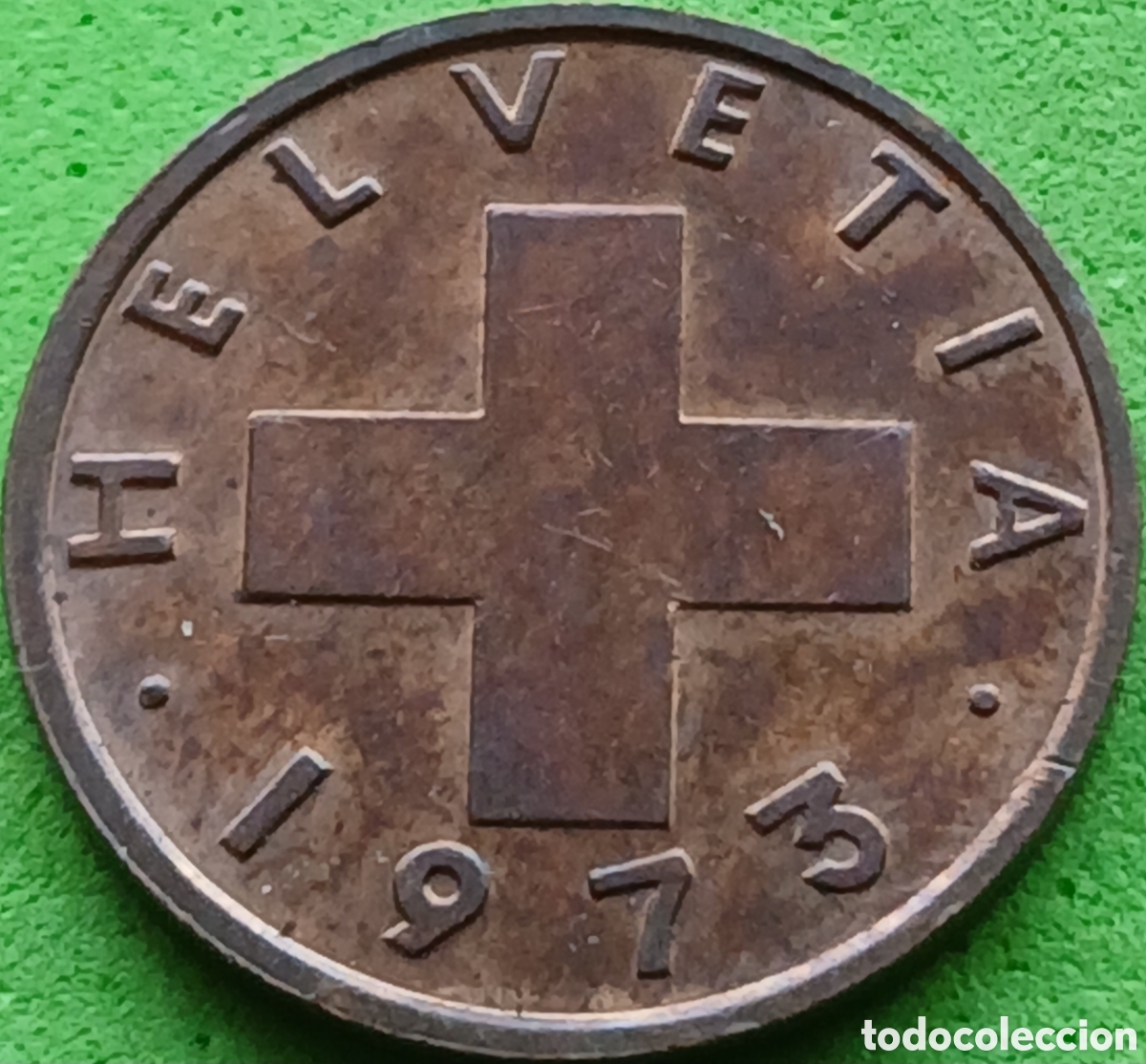 Monedas antiguas de Europa: Suiza 1 c&eacute;ntimo 1973 km#46