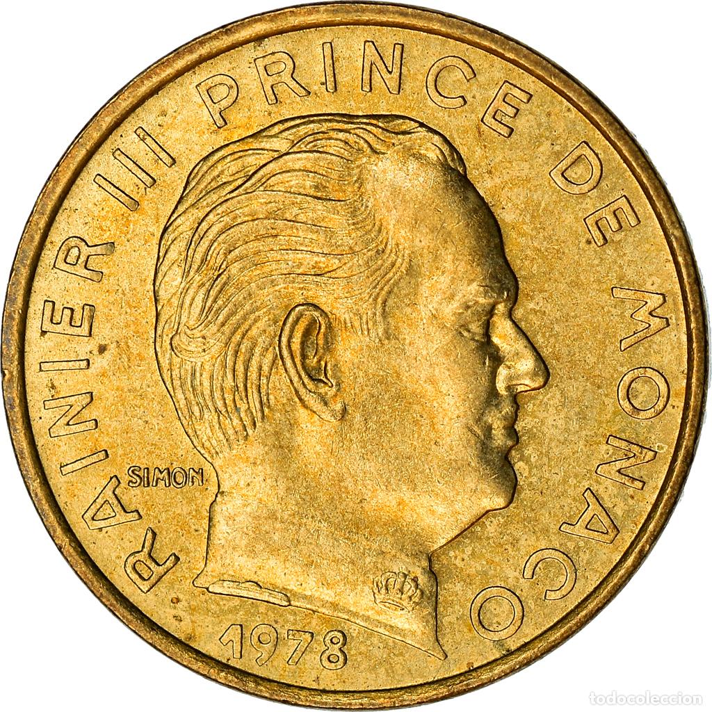 Monedas antiguas de Europa: [#930318] Moneda, M&oacute;naco, Rainier III, 5 Centimes, 1978, MBC, Aluminio - bronce, KM:156