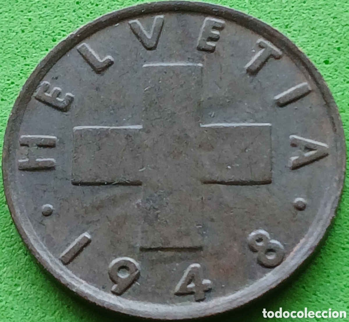 Monedas antiguas de Europa: Suiza 2 c&eacute;ntimos 1948 km#47