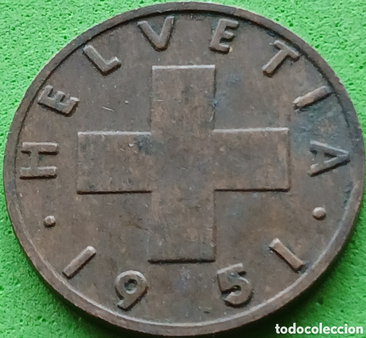 Monedas antiguas de Europa: Suiza 2 c&eacute;ntimos 1951 km#47