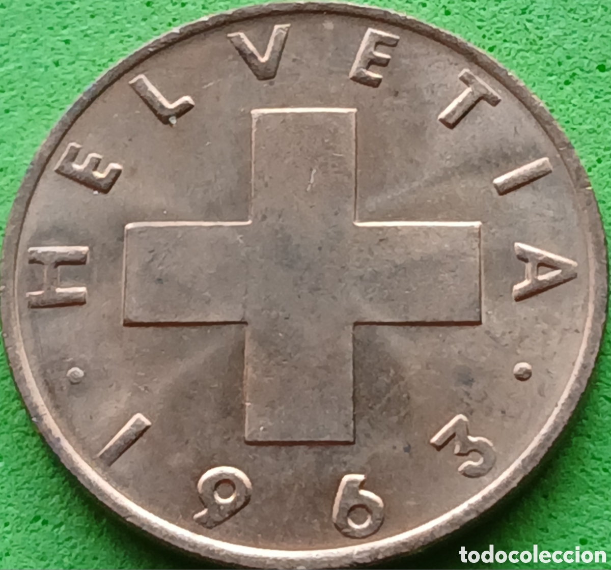 Monedas antiguas de Europa: Suiza 2 c&eacute;ntimos 1963 km#47