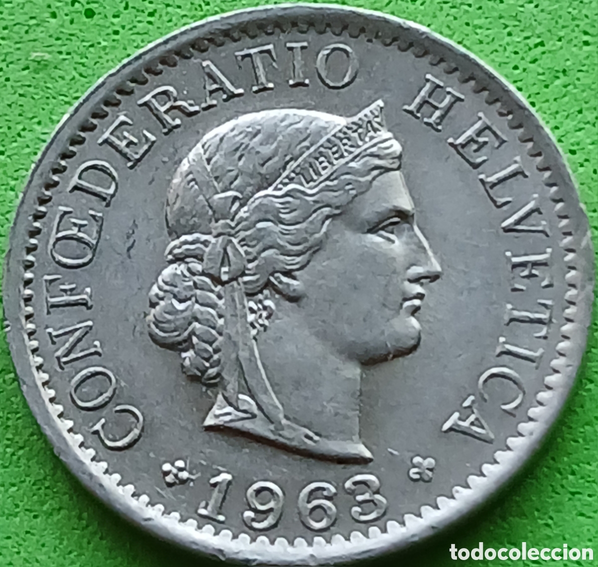 Monedas antiguas de Europa: Suiza 5 c&eacute;ntimos 1963 km#26