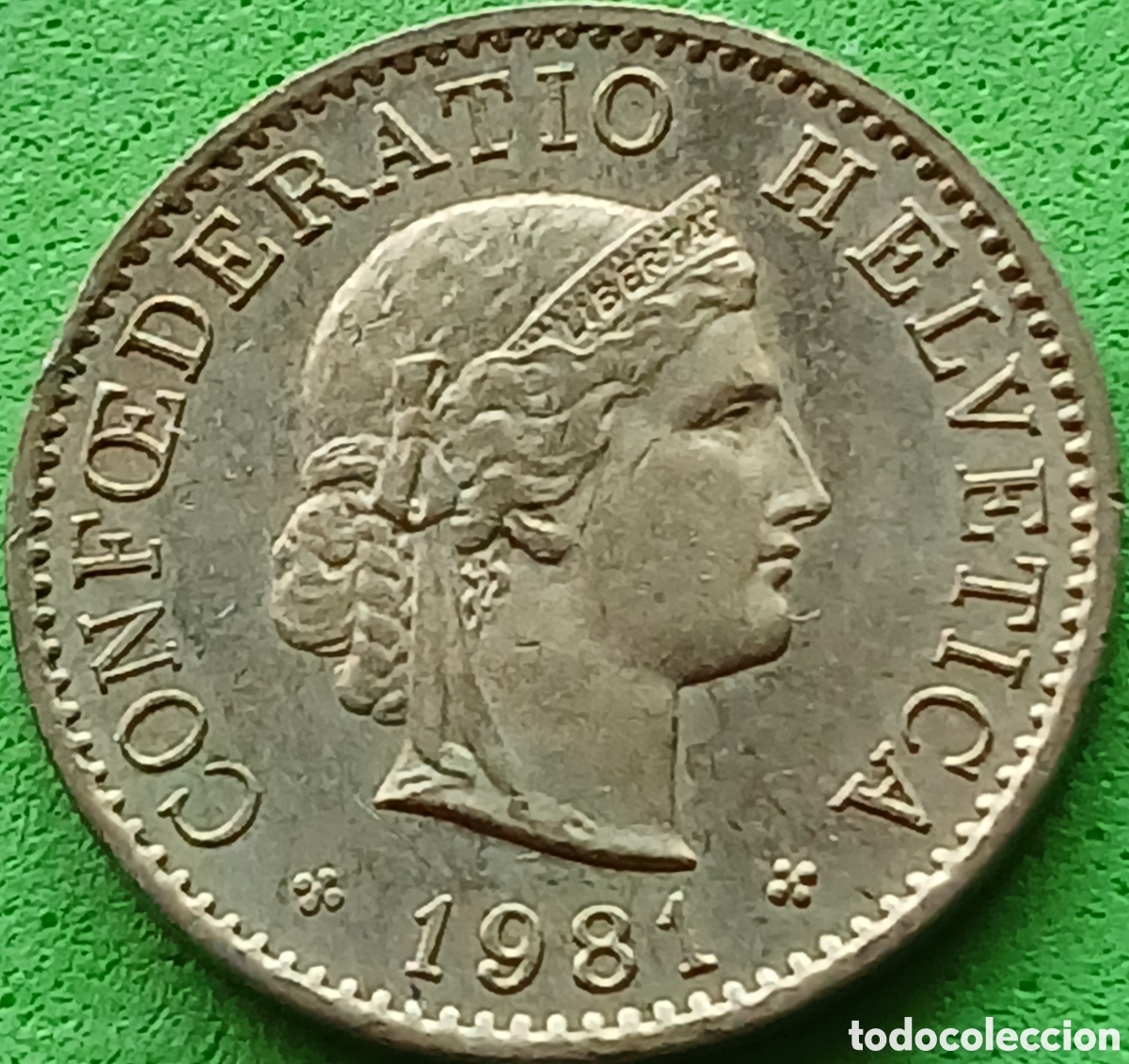 Monedas antiguas de Europa: Suiza 5 c&eacute;ntimos 1981 km#26c