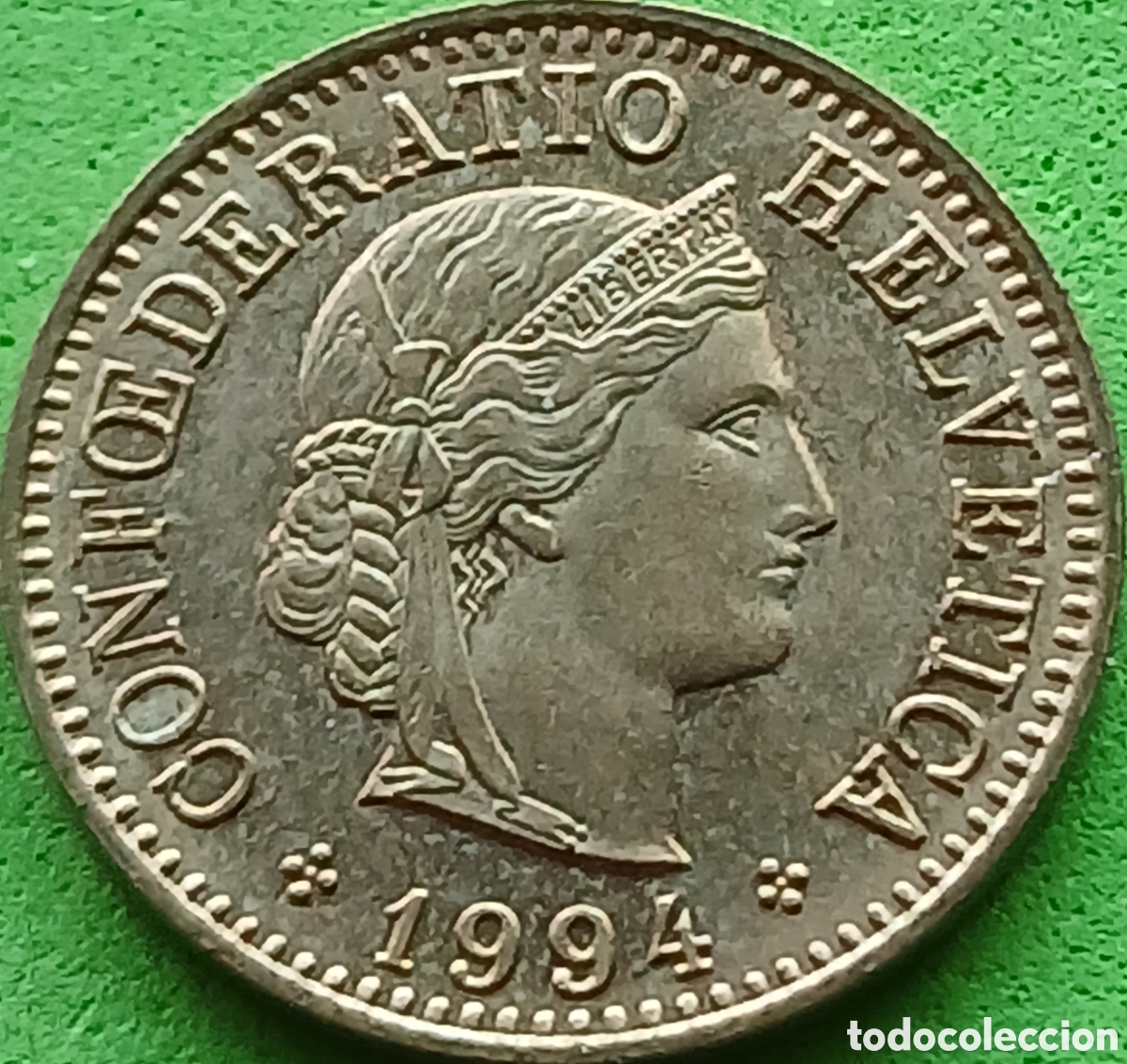 Monedas antiguas de Europa: Suiza 5 c&eacute;ntimos 1994 km#26c