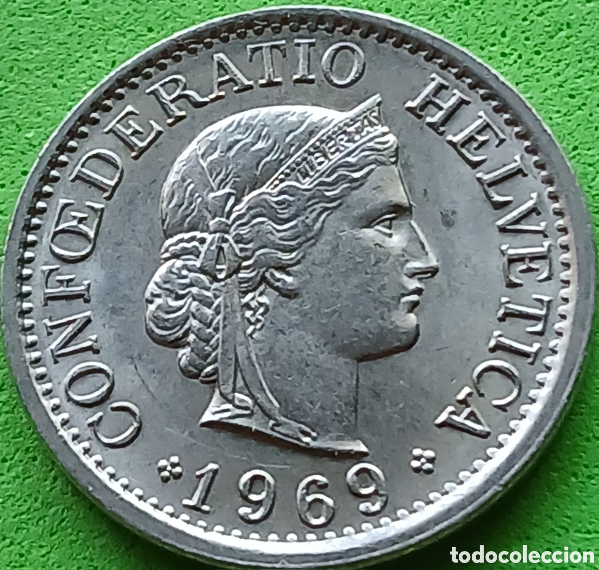 Monedas antiguas de Europa: Suiza 10 c&eacute;ntimos 1969 km#27