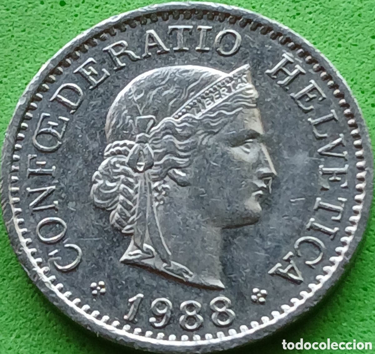 Monedas antiguas de Europa: Suiza 10 c&eacute;ntimos 1988 km#27